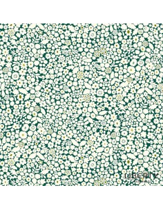 Tree of Life Floral Glade Canopy Greens, Tessuto Verde con Radura Fiorita - Lyberty Fabrics Liberty Fabrics - 1