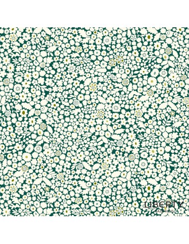 Tree of Life Floral Glade Canopy Greens, Tessuto Verde con Radura Fiorita - Lyberty Fabrics Liberty Fabrics - 1