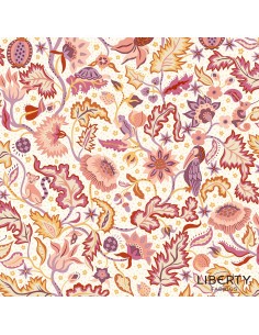Tree of Life Liberty Tree Berry Botanicals, Tessuto Viola con Rami con Animaletti - Lyberty Fabrics Liberty Fabrics - 1