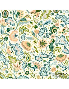 Tree of Life Liberty Tree Canopy Greens, Tessuto Verde con Rami con Animaletti - Lyberty Fabrics Liberty Fabrics - 1
