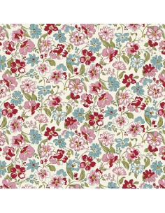Heirloom 4 Floral Joy, Tessuto Rosa con Gioia Floreale - Liberty Fabrics Liberty Fabrics - 1