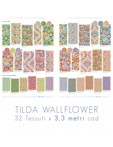 Collezione Tilda Wallflower, 32 tessuti x 3,30 metri cad. Tilda Fabrics - 1