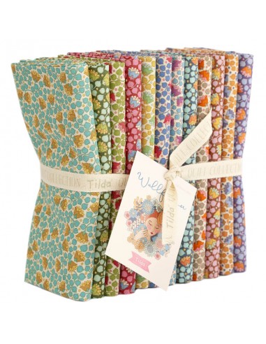 Tilda Wallflower Bundle Bellflower, 12 Fat Quarter da 50 x 55 cm Blenders Tilda Fabrics - 1