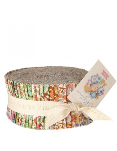 Tilda Wallflower Fabric Roll, 40 Strisce da 2,5 x 42 pollici Collezione Base Tilda Fabrics - 1