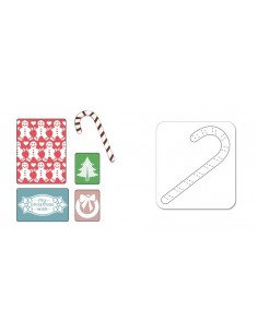Textured Impressions Embossing Folders w/Bonus Sizzlits Die - My Christmas Wish Ellison - 1