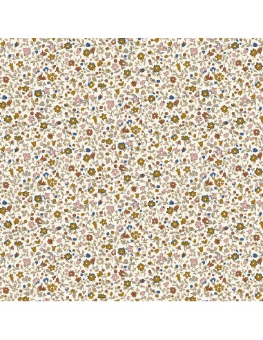 Denim Florals Posy Haze, Tessuto Senape con Nebbia di Fiorellini - Liberty Fabrics Liberty Fabrics - 1