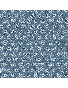 Denim Florals Lily Trail, Tessuto Blu con Sentieri di Gigli - Liberty Fabrics Liberty Fabrics - 1