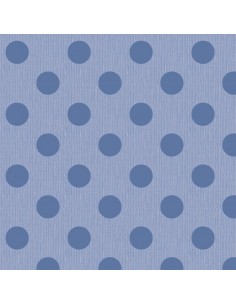 Tilda Chambray Dots Cornflower, Tessuto Screziato con Pois Blu Fiordaliso Tilda Fabrics - 1 2