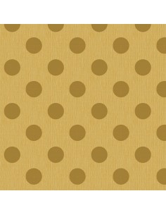 Tilda Chambray Dots Dijon, Tessuto Screziato con Pois Giallo Senape Tilda Fabrics - 1 2