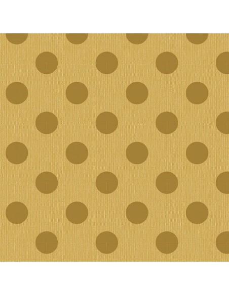 Tilda Chambray Dots Dijon, Tessuto Screziato con Pois Giallo Senape Tilda Fabrics - 2