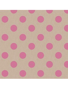Tilda Chambray Dots Pink, Tessuto Screziato con Pois Rosa Tilda Fabrics - 1 2
