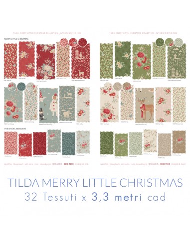 Collezione Tilda Merry Little Christmas, 32 tessuti x 3,30 metri cad. Tilda Fabrics - 1