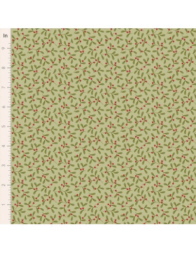 Tilda Merry Little Christmas, Mistletoe Pistachio Tilda Fabrics - 1