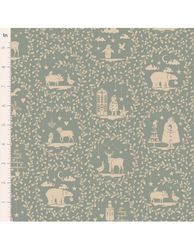 Tilda Merry Little Christmas, Paperscenes Duckegg Tilda Fabrics - 1