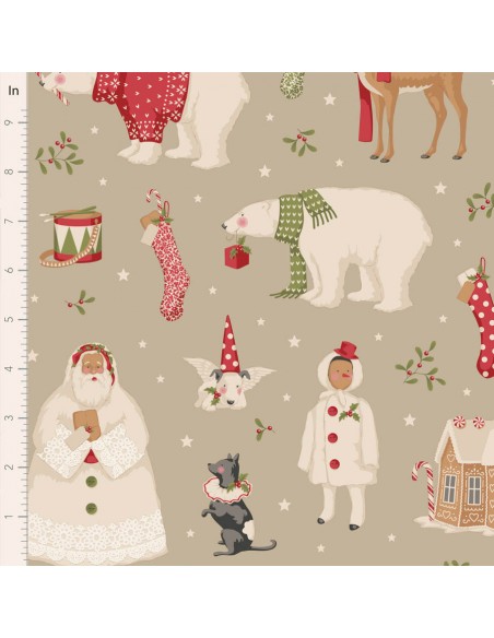 Tilda Merry Little Christmas, Winterfriends Clay Tilda Fabrics - 1