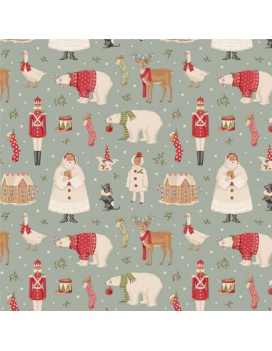 Tilda Merry Little Christmas, Winterfriends Duckegg Tilda Fabrics - 2