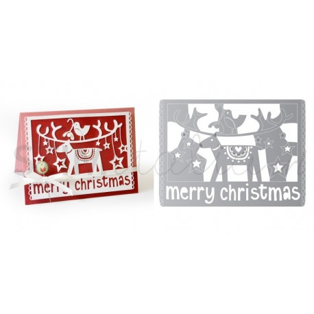 Thinlits Die Merry Christmas by Debi Potter Sizzix - Big Shot - 1