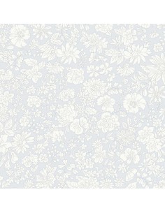 Emily Blossom Silver Birch, Tessuto Grigio Argento con fiori - Liberty Fabrics Liberty Fabrics - 1