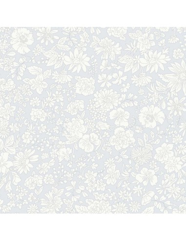 Emily Blossom Silver Birch, Tessuto Grigio Argento con fiori - Liberty Fabrics Liberty Fabrics - 1