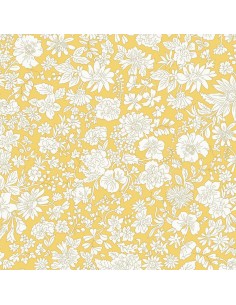 Emily Blossom Sunshine Yellow, Tessuto Giallo Sole con fiori - Liberty Fabrics Liberty Fabrics - 1
