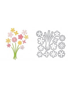 Thinlits Die Set 13PK - Bunch of Flowers by Paula Pascual Ellison - 1
