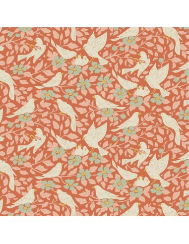 Tilda Songbird Ava Coral, Tessuto...