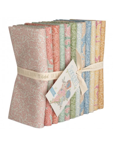 Tilda Songbird Bundle Blenders, 12 Fat Quarter da 50 x 55 cm Tilda Fabrics - 1