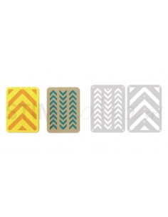 Thinlits Die Set 2PK 3" x 4" Cards n3 by Lori Whitlock Sizzix - Big Shot - 1