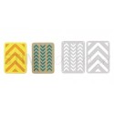 Thinlits Die Set 2PK 3" x 4" Cards n3 by Lori Whitlock Sizzix - Big Shot - 1