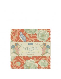 Tilda Songbird Charm Pack, 40 Quadrati da 5 x 5 pollici Collezione Base Tilda Fabrics - 1