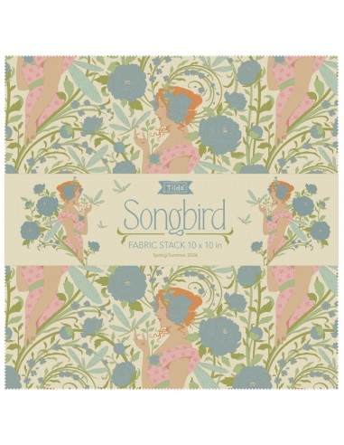 Tilda Songbird Fabric Stack, 40 Quadrati da 10 x 10 pollici Collezione Base Tilda Fabrics - 1