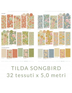 Collezione Tilda Songbird, 32 tessuti x 5 metri cad. Tilda Fabrics - 1