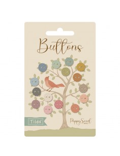 Tilda Poppy Seed Basics 15 Bottoni da 9 mm Tilda Fabrics - 1