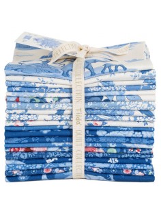 Tilda Something Blue, Fat Quarter Bundle Collezione Intera, 20 Fat Quarter da 50 x 55 cm Tilda Fabrics - 1