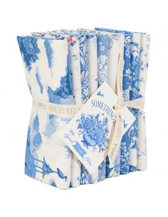 Tilda Something Blue, Fat Quarter Bundle Light, 10 Fat Quarter da 50 x 55 cm in tonalità chiare Tilda Fabrics - 1