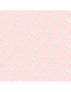 Everlasting, Tumbling Daisy, Tessuto Rosa con piccole margherite bianche - Liberty Fabrics Liberty Fabrics - 1
