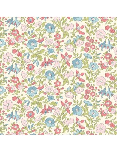 Everlasting, Mamie Flower, Tessuto Lilla con fiori viola e gialli - Liberty Fabrics Liberty Fabrics - 1
