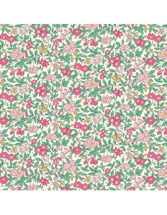Everlasting, Forget Me Not Blossom, Tessuto Crema con fiori rosa - Liberty Fabrics Liberty Fabrics - 1