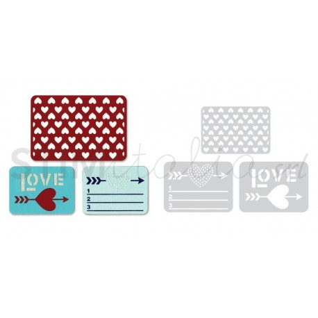 Thinlits Die Set 3PK - Love by Rachael Bright Sizzix - Big Shot - 1