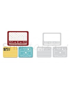 Thinlits Die Set 3PK - Smile for the Camera by Rachael Bright Sizzix - Big Shot - 1