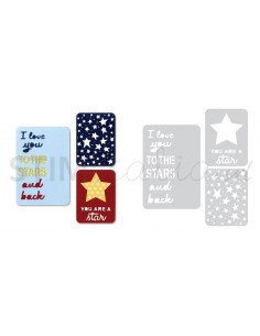 Thinlits Die Set 3PK - Stars by Rachael Bright Sizzix - Big Shot - 1