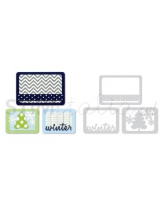 Thinlits Die Set 3PK Winter by Rachael Bright Sizzix - Big Shot - 1