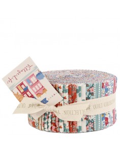 Tilda Village Life Fabric Roll, 40 Strisce 2,5 x 42 pollici 2 per tessuto Tilda Fabrics - 1