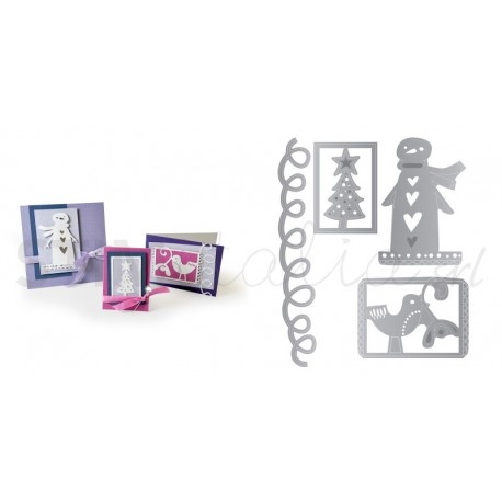 Thinlits Die Set 4PK - Christmas Trims 2 by Debi Potter Ellison - 1