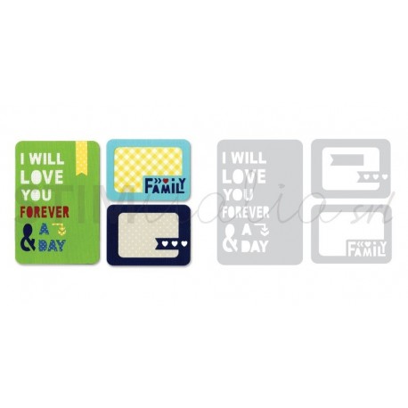 Thinlits Die Set 4PK Forever & a Day by Rachael Bright Sizzix - Big Shot - 1