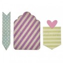 Thinlits Die Set 4PK Friendship Tags by Craft Asylum Sizzix - Big Shot - 1