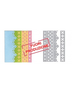 Thinlits Die Set 4PK - Hearts & Flowers Edges by Paula Pascual Ellison - 1