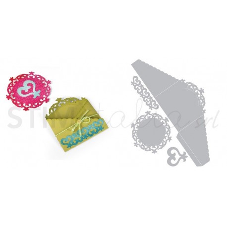Thinlits Die Set 4PK - Pocket & Insert, Doily by Rachael Bright Ellison - 1