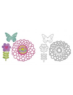 Thinlits Die Set 4PK - Springtime by Echo Park Paper Co. Ellison - 1