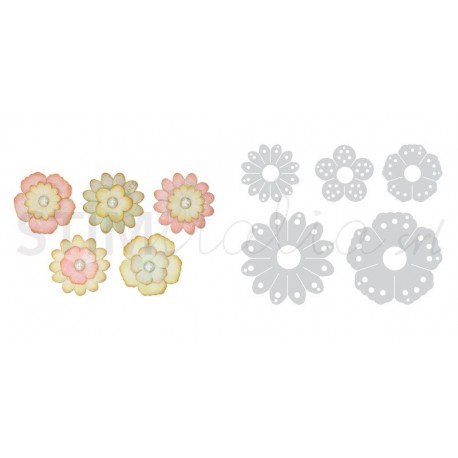 Thinlits Die Set 5PK - Couquette by Prima Marketing Inc. Ellison - 1